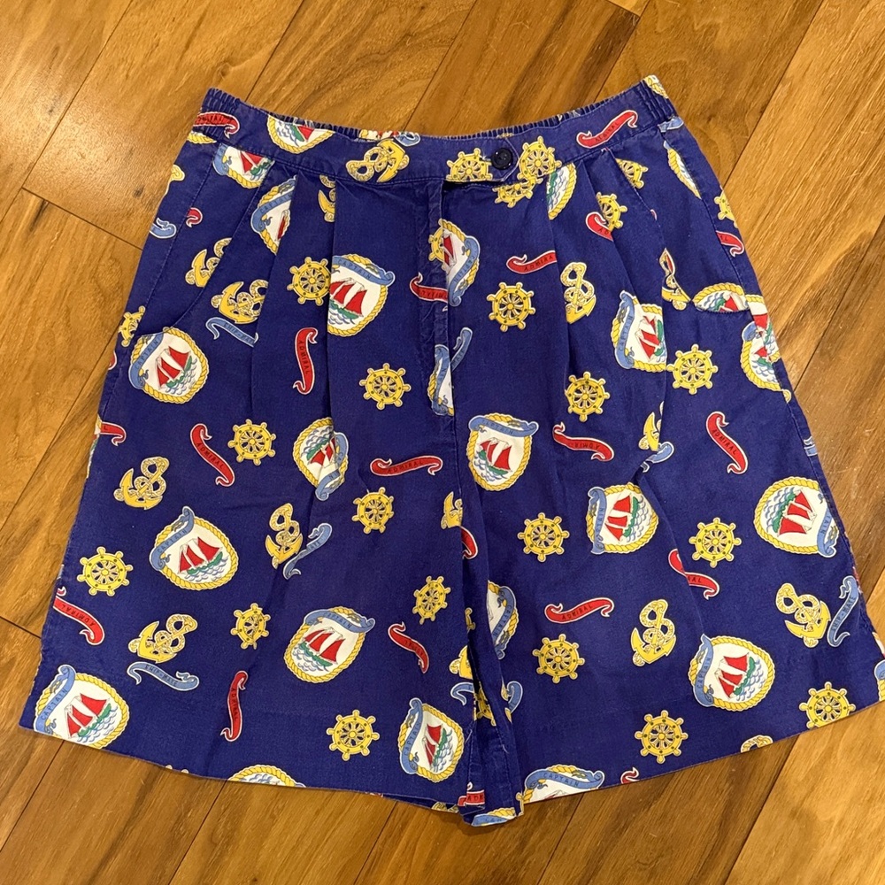 Vintage Nautical Karen Scott Shorts